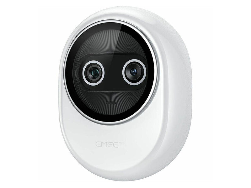 EMEET Piko+ (White) - Dual-lens Webcam with one 4K 1/2.55" Sony Lens and one AI