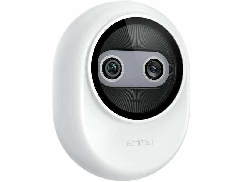 EMEET Piko (White) - Dual-lens Webcam with one 4K Image Collection Lens and one