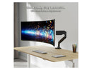 SIIG Single 45" Monitor Arm Mount 26.4 lbs-Black - Fits17"-45" Screens, up to