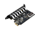 SIIG LB-US0514-S1 Usb 3.0 7-Port Ext Pcie Host Adapter - Usb Adapter - Pcie 2.0