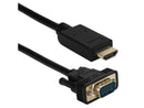 QVS 3ft HDMI to VGA Video Converter Cable