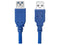 Rocstor 6FT USB 3.0 EXTENSION CABLE 6FT 1.83M F/M -TYPE A F/M BLUE Y10C262BL1