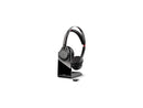 Plantronics - Voyager Focus UC with Charge Stand (Poly) - Bluetooth Dual-Ear