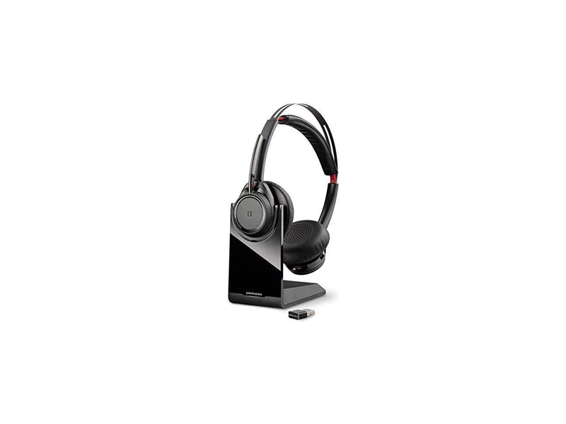 Plantronics - Voyager Focus UC with Charge Stand (Poly) - Bluetooth Dual-Ear