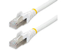 StarTech 3ft CAT6a Snagless S/FTP Ethernet Cable White NLWH3FCAT6APATCH