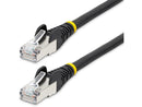 StarTech 7ft CAT6a Snagless S/FTP Ethernet Cable Black NLBK7FCAT6APATCH