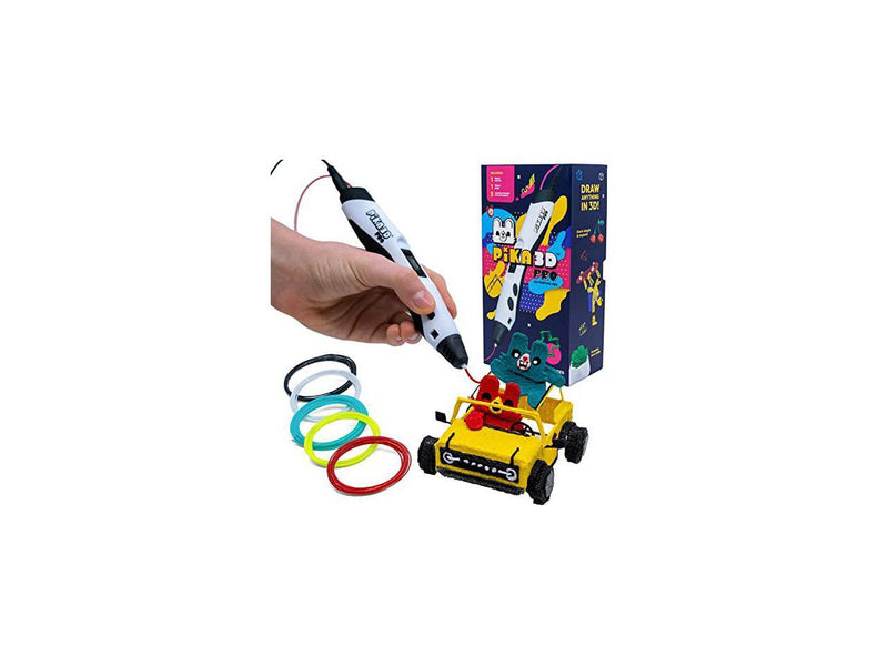 3Doodler PIKA3D PRO 3D Printing Pen + 5 Colors of PLA Filament Refill PIKAPENPRO