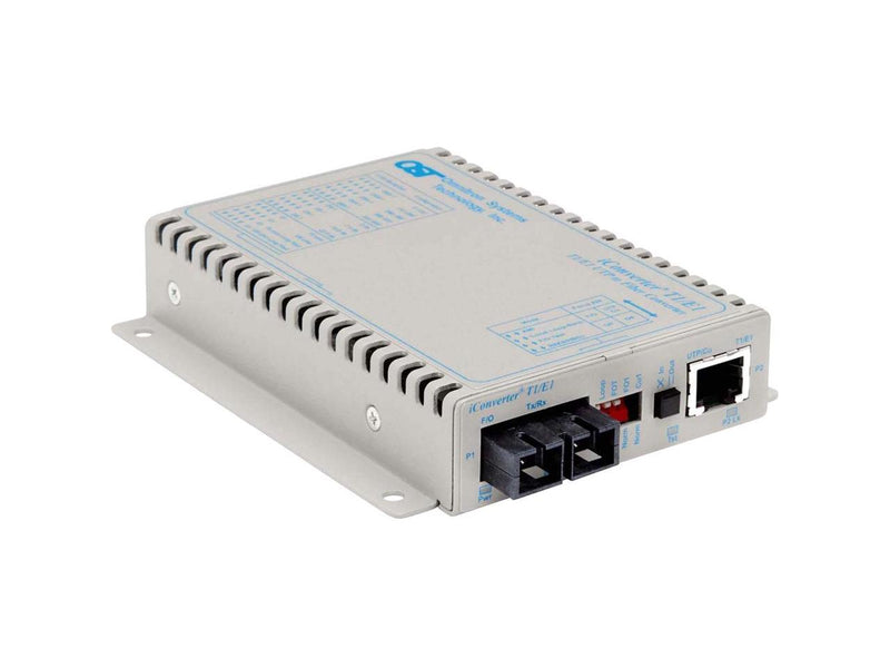 iConverter T1/E1 Fiber Media Converter RJ48 SC Multimode 5km