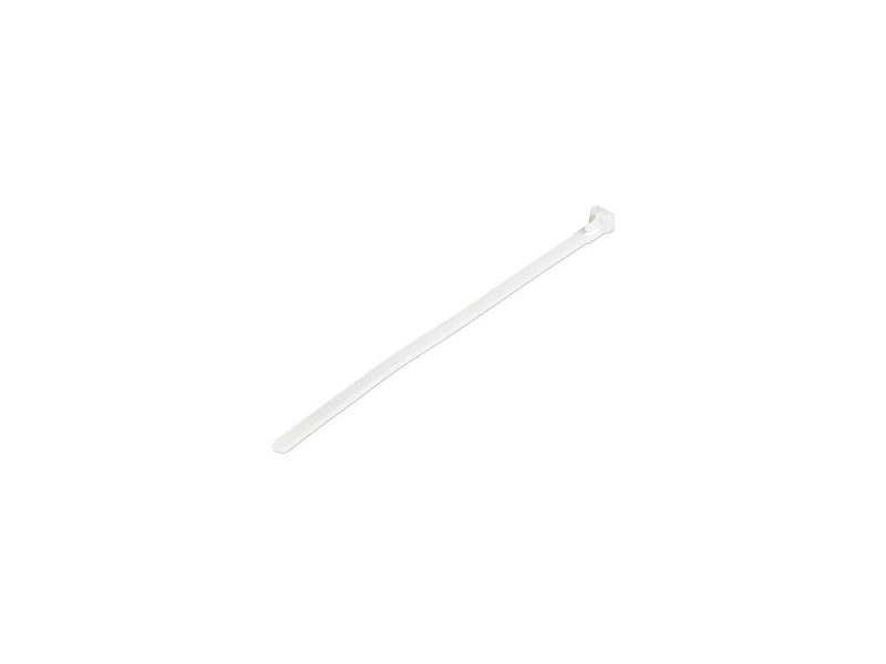 4XEM 100 Pack 6" Reusable Cable Ties White Medium Nylon/Plastic Zip Tie