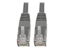 Cat6 Cat5e Gigabit Molded Patch Cable Rj45 M/M 550Mhz Gray 10Ft