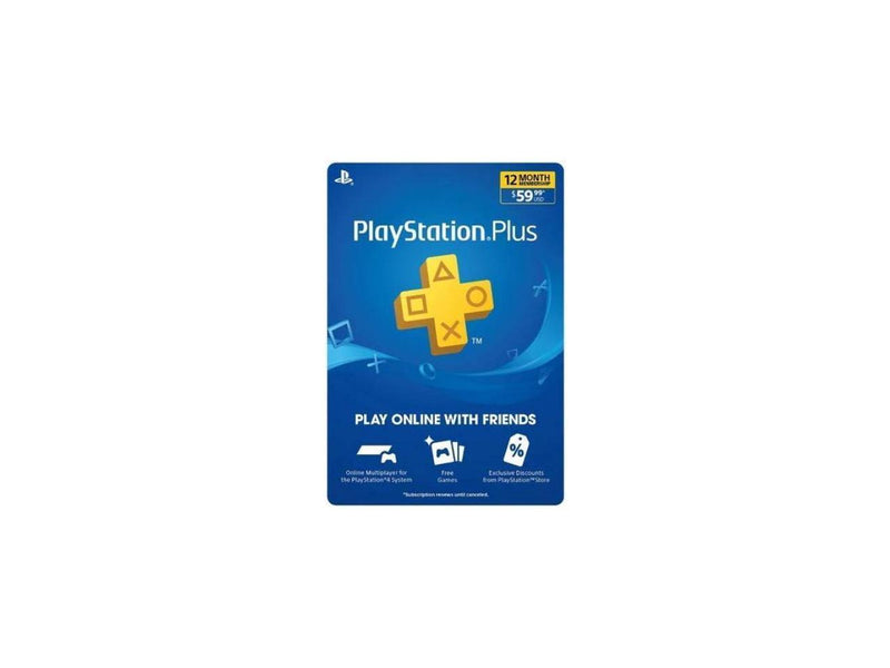 PlayStation Plus 12-Month Live Subscription Card