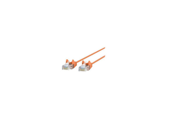 Belkin CE001B15-ORG-S 15 ft. Cat 6 Orange Slim Gigabit Snagless UTP Ethernet