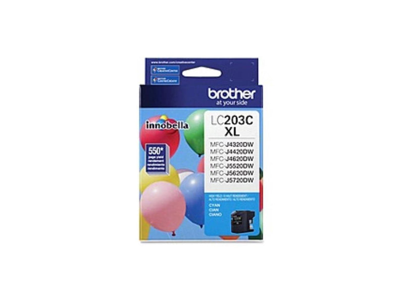 Brother LC203C High Yield Innobella Ink Cartridge - Cyan