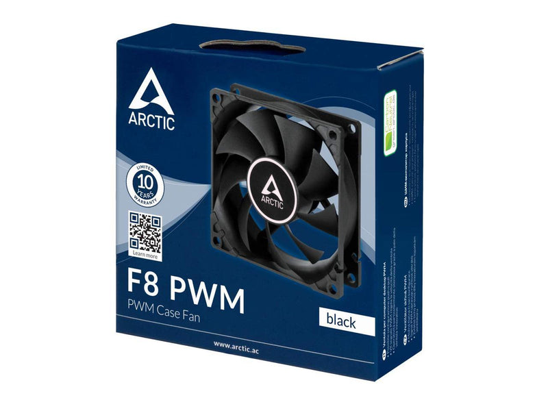 ARCTIC F8 PWM 80mm PWM Case Fan PWM-Signal regulates Fan Speed