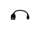 Qvs 6 Inches Micro-Usb Male To Usb-A Female Otg Adaptor For Smartphone Or Tablet