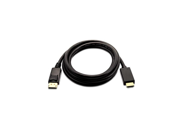 V7 V7DP2HD-02M-BLK-1N 2 m DisplayPort to HDMI 4K Cable, Black