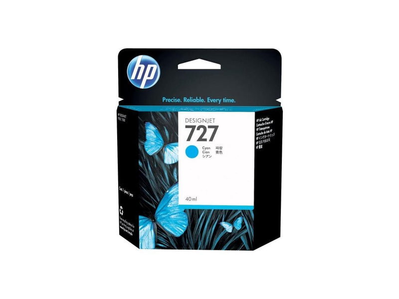 HP 727 300-ml Cyan DesignJet Ink Cartridge, F9J76A