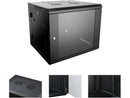 4XEM 9U Wall Mount Server Rack Cabinet 24 Inches Deep 4XRACK9UD