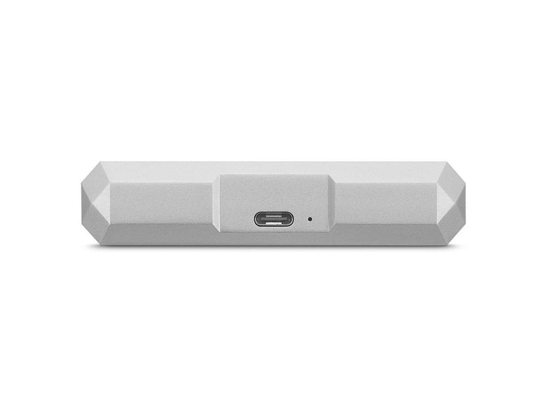 LaCie Mobile Drive 4TB External Hard Drive Portable HDD – Moon Silver USB-C USB