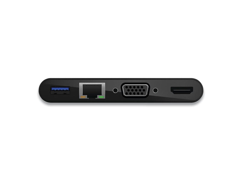 Belkin AVC004BK-BL USB-C Multimedia + Charge Adapter for Notebook - 100 W - USB