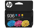 HP 936 Cyan/Magenta/Yellow Standard Yield Ink Cartridges 3/Pack (6C3Z3LN)