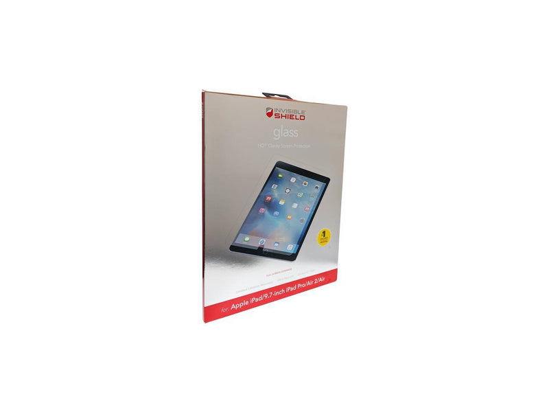 ZAGG InvisibleShield Glass Screen Protector for Apple iPad Pro 9.7, iPad Air 2,