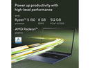 Asus M1502NAQRS53 15.6 inch - Vivobook 15 Laptop - AMD Ryzen 5 150 - 8GB RAM -