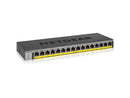 NETGEAR 16-Port Gigabit Ethernet Unmanaged PoE Switch (GS116LP) - with 16 x PoE+