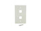 StarTech PLATE2WH StarTech.com Dual Outlet RJ45 Universal Wall Plate White - 2 x