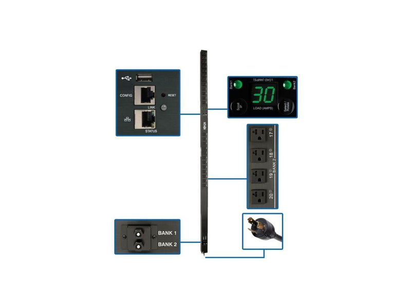 Tripp Lite PDUMV30NETLX 2.9kW Single-Phase Switched PDU
