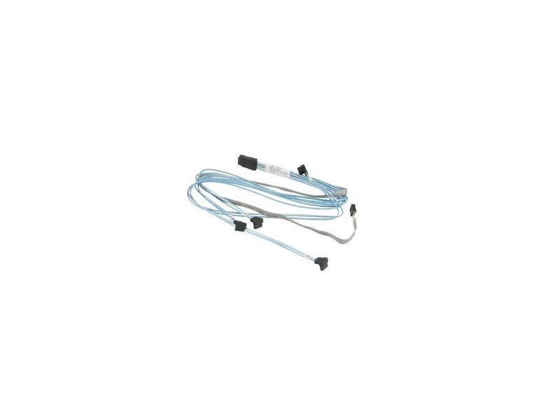 Supermicro CBL-0288L Cable IPASS to 4SATA 50-50-60-70cm Right Angle with Side