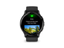 Garmin Venu 3 Slate Stainless Steel Bezel with Black Case and Silicone Band |