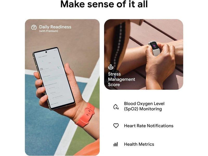 Fitbit Charge 6, Health & Fitness Tracker, Porcelain / Silver Aluminum |