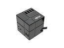 Tripp Lite Surge Protector 3 Outlet 6 USB-A Power Cube Black TLP366CUBEUSBB