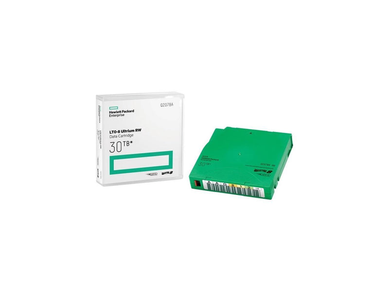 HPE LTO-8 Ultrium 30TB RW Non Custom Labeled Library Pack 20 Data Cartridges