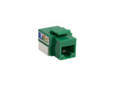 4XEM Cat6 110 Style Punch Down Keystone Jack 90 Degree - Green