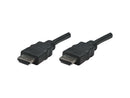 MANHATTAN 306126 Black HDMI 19-pin male to HDMI 19-pin male connections High