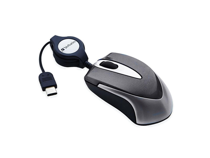 Verbatim USB-C Mini Optical Travel Mouse Black 99235