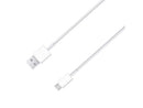 4XEM 4XMUSBCBLWH White Micro USB To USB Data/Charge Cable For