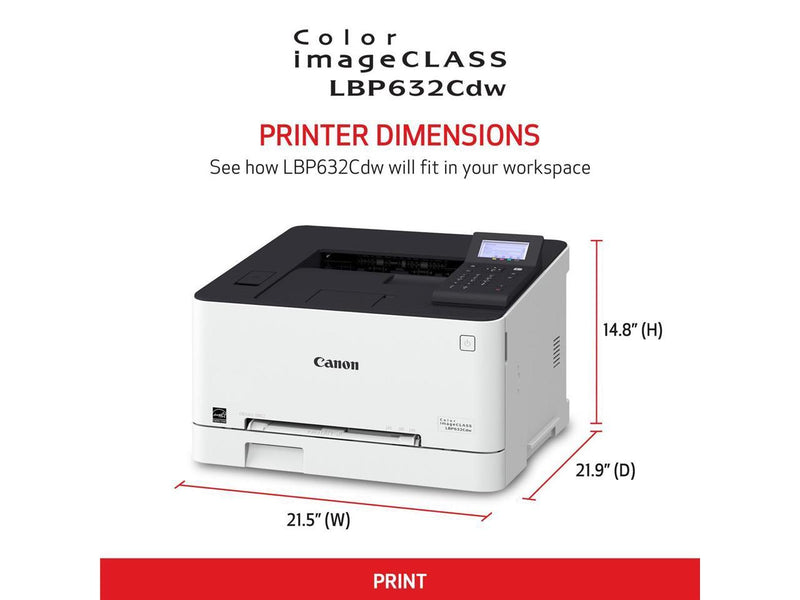 Canon imageCLASS LBP632Cdw Desktop Wireless Laser Printer Color 5159C003