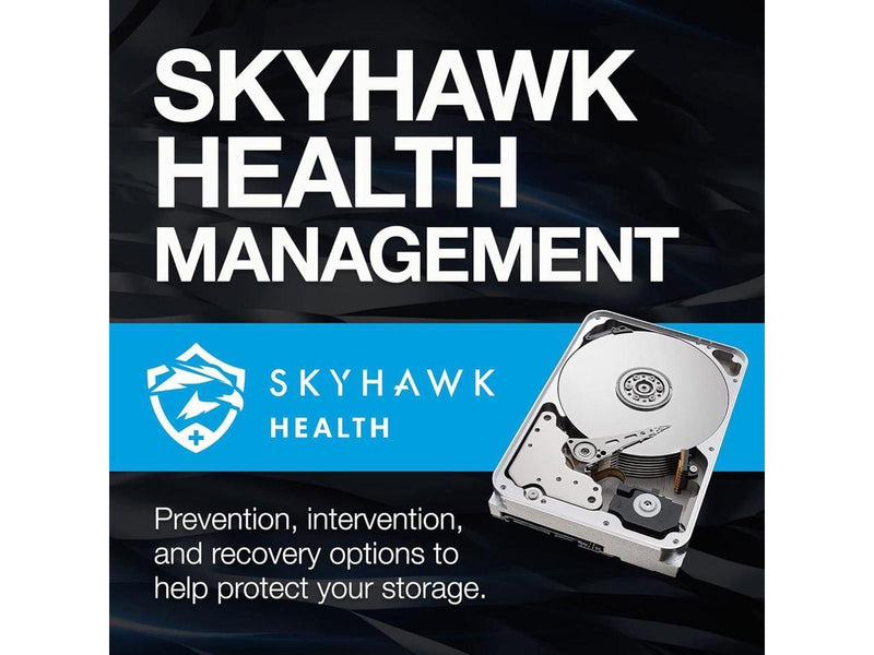 Seagate Skyhawk AI SATA III 3.5" Internal Hard Drive - 16TB, Single, 512MB Cache