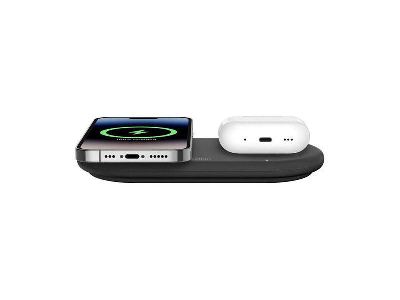 Belkin BoostCharge Pro 15W 2-In-1 Magnetic Wireless Charging Pad with Qi2, Black