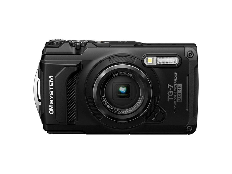 OM System Tough TG-7 12 Megapixel Compact Camera (Black)