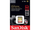 SanDisk Extreme 64 GB Class 10/UHS-I (U3) V30 SDXC - 170 MB/s Read - 80 MB/s