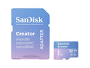 SanDisk Creator Series 1TB UHS-I microSDXC Memory Card with SD Adapter - - 190