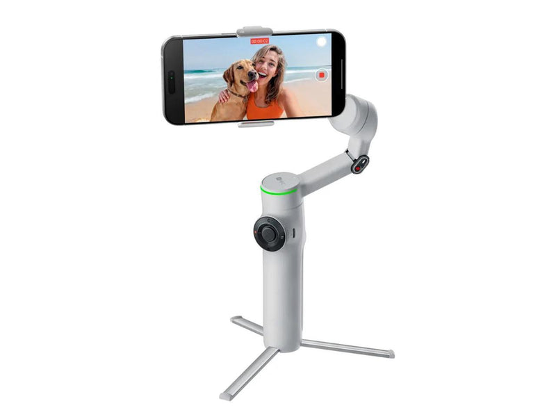 Insta360 Flow 2 Pro 3-Axis AI-Powered Gimbal Stabilizer AI Tracker Bundle, Gray