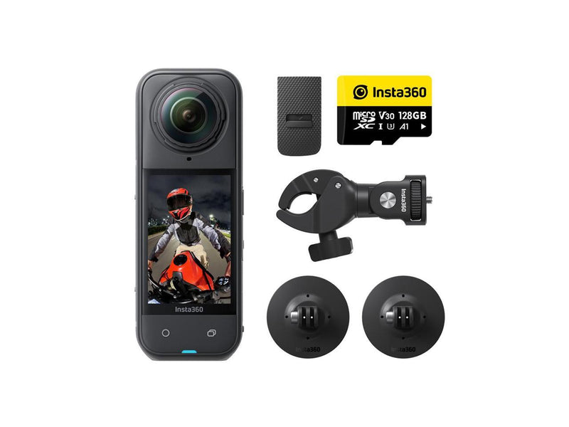 Insta360 X5 8K 360 Action Camera Motorcycle Bundle