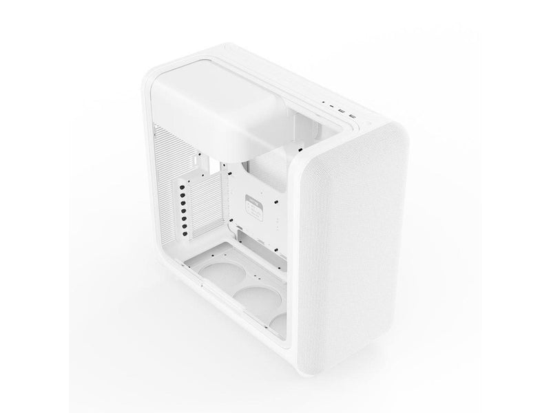HYTE X50 Modern Performance ATX Mid-Tower PC Gaming Case - Snow White