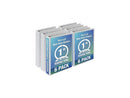 Economy Round Ring View Binders 3 Rings 1" Capacity 8.5 x 5.5 White 6/Carton