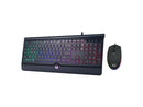 ADESSO Illuminated Gaming Keyboard & Illuminated Mouse Combo AKB-137CB Black USB